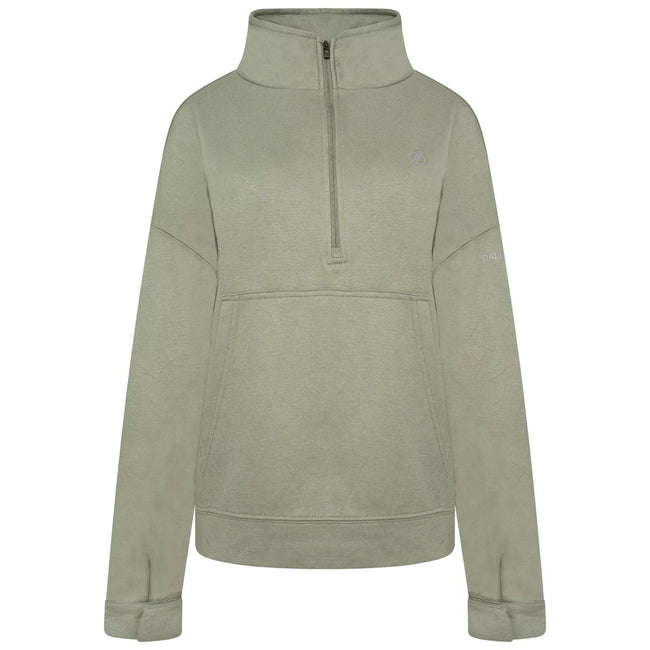 Duck Green - Front - Dare 2B Womens-Ladies Laura Whitmore Recoup II Half Zip Sweatshirt