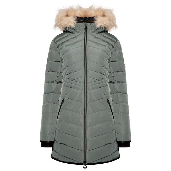 Duck Green - Front - Dare 2B Womens-Ladies Striking III Long Length Padded Jacket