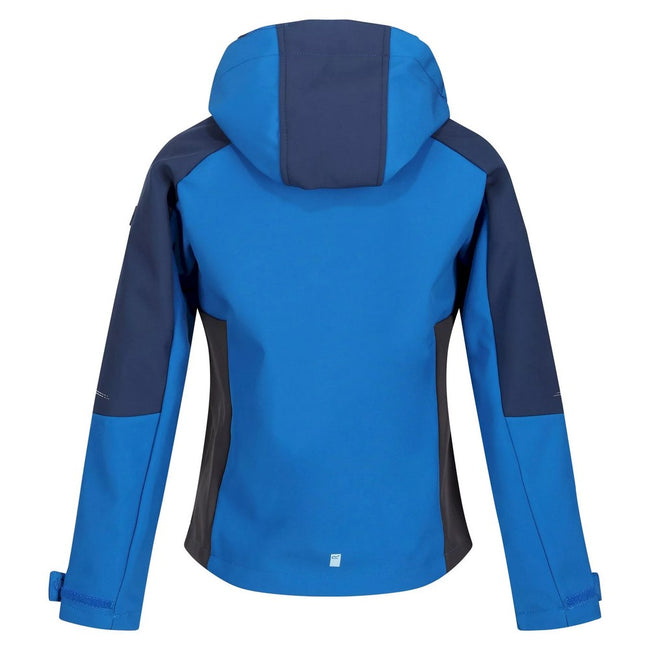Violet-Amaranth Haze - Back - Regatta Childrens-Kids Eastcott II Soft Shell Jacket