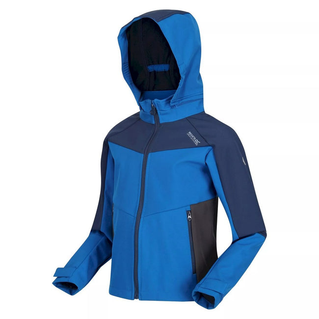 Violet-Amaranth Haze - Side - Regatta Childrens-Kids Eastcott II Soft Shell Jacket