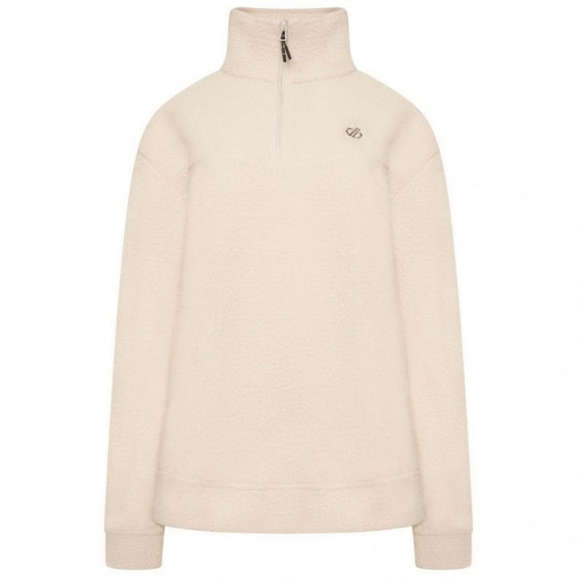 Barley White - Front - Dare 2B Womens-Ladies Context Borg Fleece Top