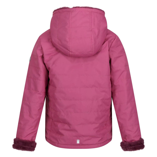 Violet-Amaranth Haze - Back - Regatta Childrens-Kids Spyra III Reversible Insulated Jacket