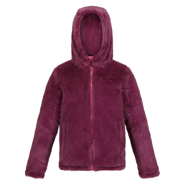 Violet-Amaranth Haze - Side - Regatta Childrens-Kids Spyra III Reversible Insulated Jacket
