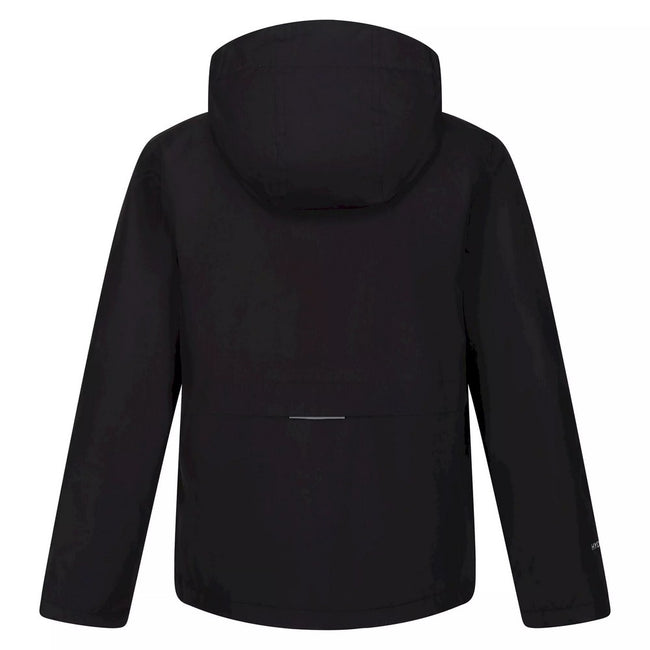 Black - Back - Regatta Childrens-Kids Bambee Waterproof Jacket