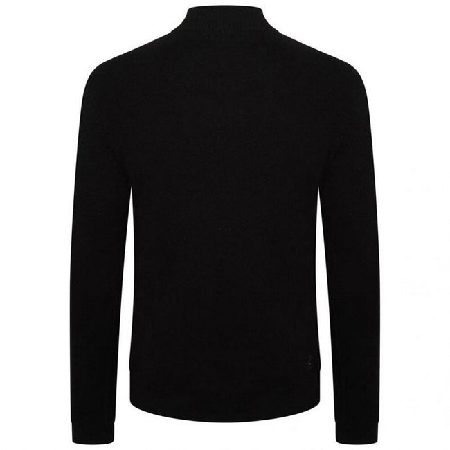 Black - Back - Dare 2B Mens Dutiful II Stripe Half Zip Sweatshirt