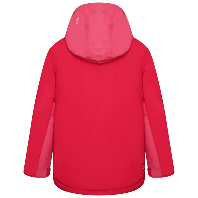 Virtual Pink-Geranium Pink - Back - Dare 2B Childrens-Kids Impose III Ski Jacket