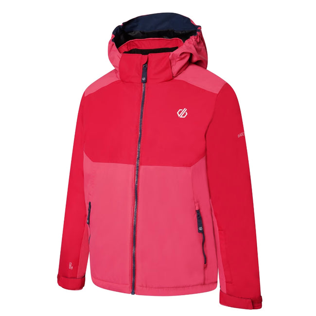 Virtual Pink-Geranium Pink - Side - Dare 2B Childrens-Kids Impose III Ski Jacket