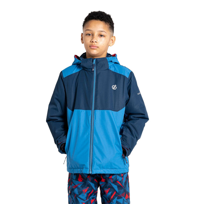 Moonlight Denim-Vallarta Blue - Lifestyle - Dare 2B Childrens-Kids Impose III Ski Jacket