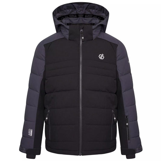 Black-Ebony - Front - Dare 2B Childrens-Kids Cheerful II Ski Jacket