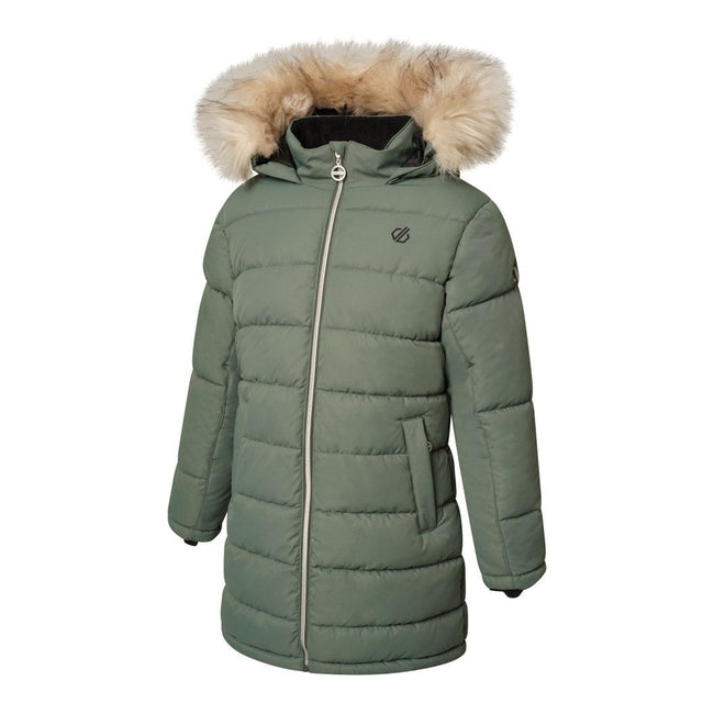 Duck Green - Side - Dare 2B Girls Striking II Waterproof Jacket