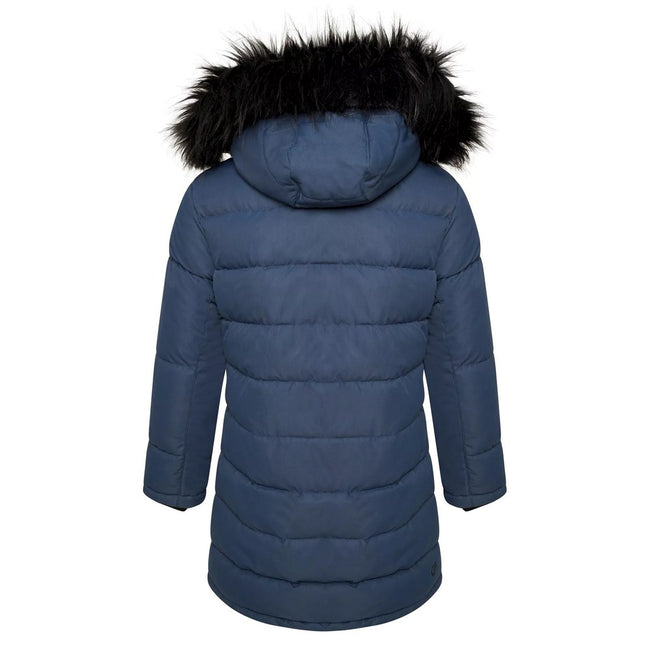 Moonlight Blue - Back - Dare 2B Girls Striking II Waterproof Jacket