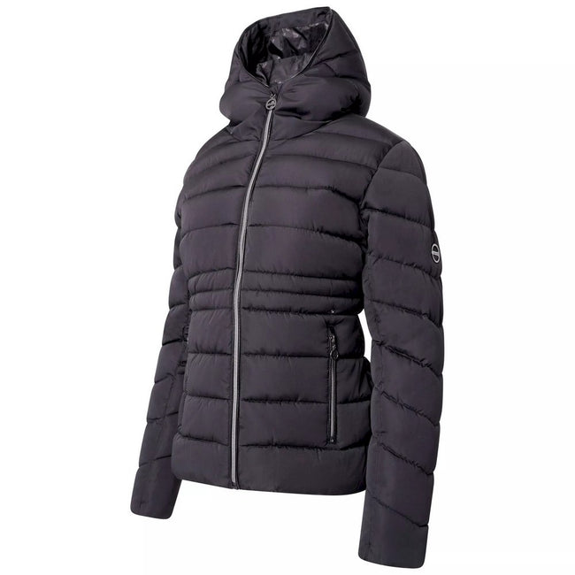 Black - Side - Dare 2B Womens-Ladies Reputable II Puffer Jacket