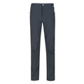 Ash - Front - Regatta Great Outdoors Mens Adventure Tech Geo II Wind Resistant Regular Leg Softshell Trousers