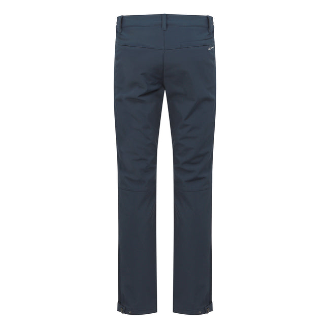 Navy - Back - Regatta Great Outdoors Mens Adventure Tech Geo II Wind Resistant Short Leg Softshell Trousers
