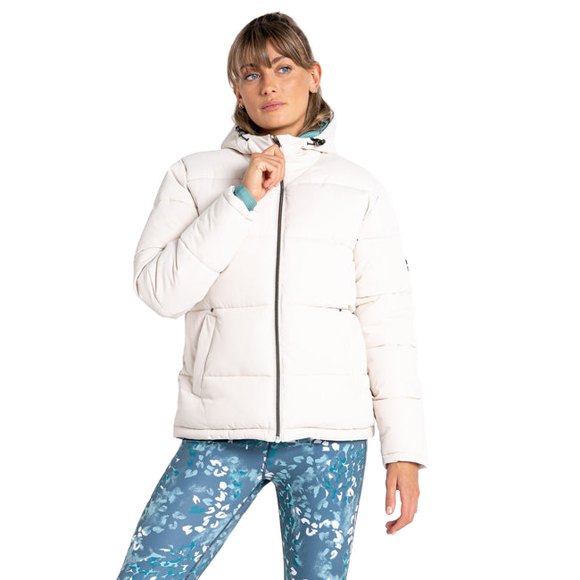 Barley White - Lifestyle - Dare 2B Womens-Ladies Lavishly Animal Print Padded Jacket