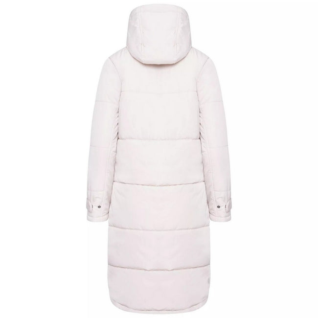 Barley White - Back - Dare 2B Womens-Ladies Reputable II Long Length Padded Jacket