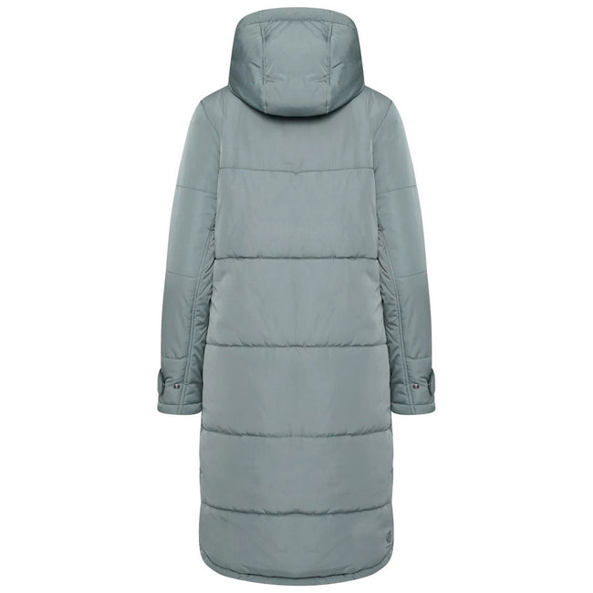 Duck Green - Back - Dare 2B Womens-Ladies Reputable II Long Length Padded Jacket