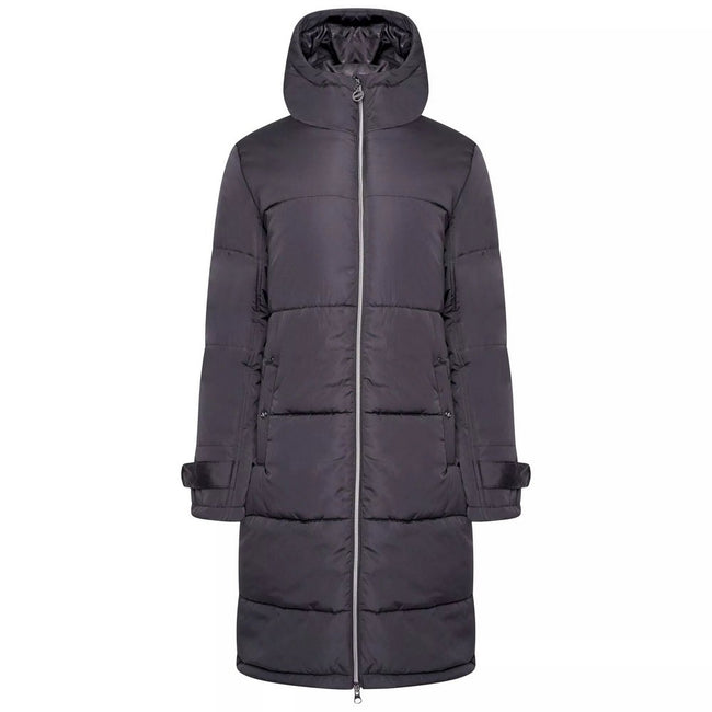 Black - Front - Dare 2B Womens-Ladies Reputable II Long Length Padded Jacket