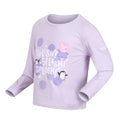 Pastel Lilac - Side - Regatta Childrens-Kids Splish Splash Splosh Peppa Pig Long-Sleeved T-Shirt