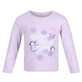 Pastel Lilac - Front - Regatta Childrens-Kids Splish Splash Splosh Peppa Pig Long-Sleeved T-Shirt