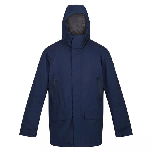 Navy - Front - Regatta Mens Rulford Waterproof Jacket