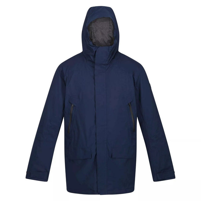 Navy - Front - Regatta Mens Rulford Waterproof Jacket