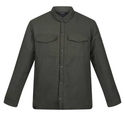 Dark Khaki - Front - Regatta Mens Gawayne Insulated Shirt