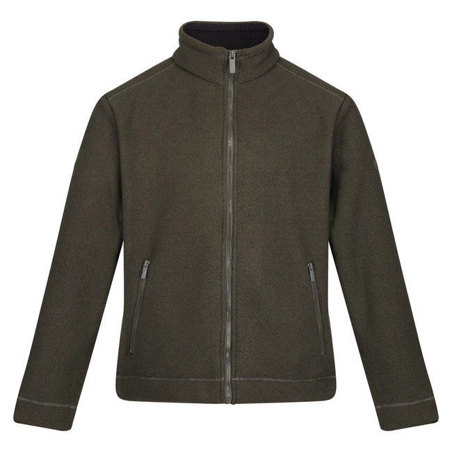 Dark Khaki - Front - Regatta Mens Garrian II Full Zip Fleece Jacket
