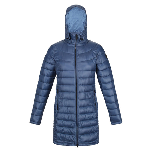 Dark Denim - Front - Regatta Womens-Ladies Andel III Lightweight Parka
