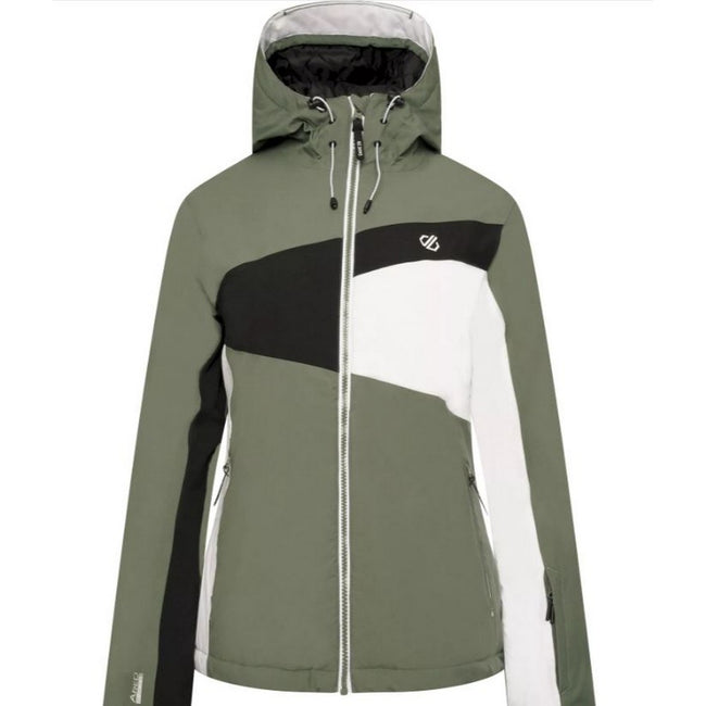 Duck Green-Black - Back - Dare 2B Womens-Ladies Ice Gleam III Ski Jacket