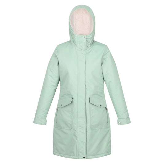 Basil Green - Front - Regatta Womens-Ladies Romine Waterproof Parka