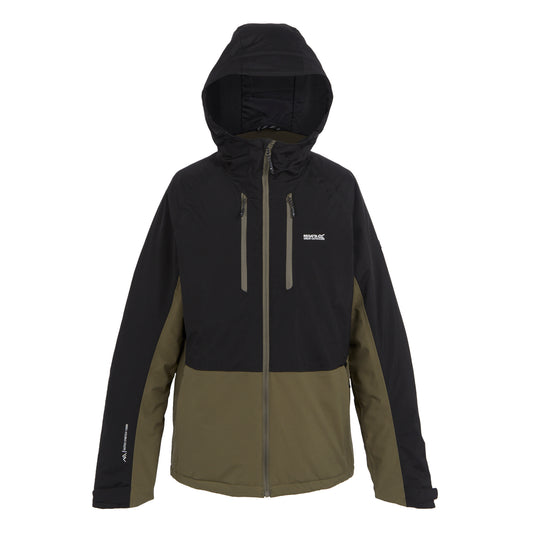 Crocodile-Black - Front - Regatta Mens Highton III Stretch Padded Jacket