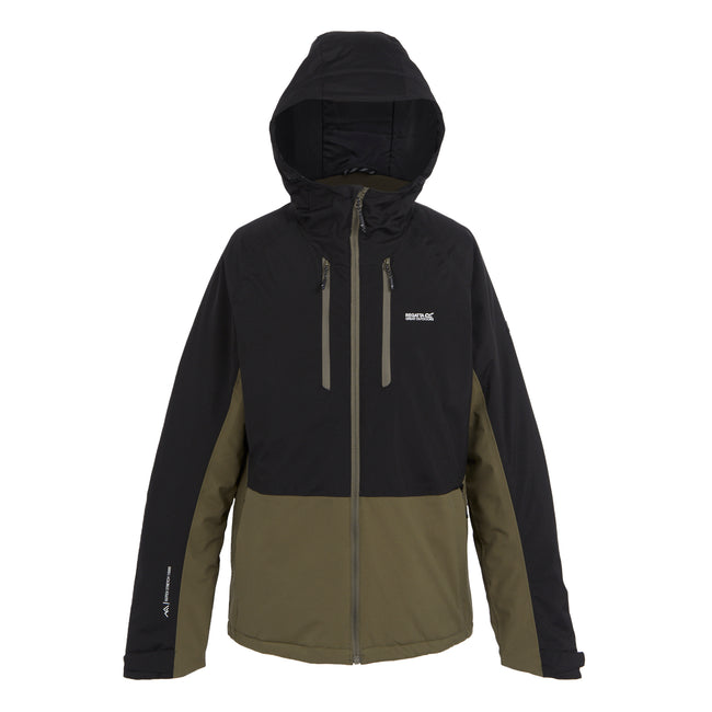 Crocodile-Black - Front - Regatta Mens Highton III Stretch Padded Jacket