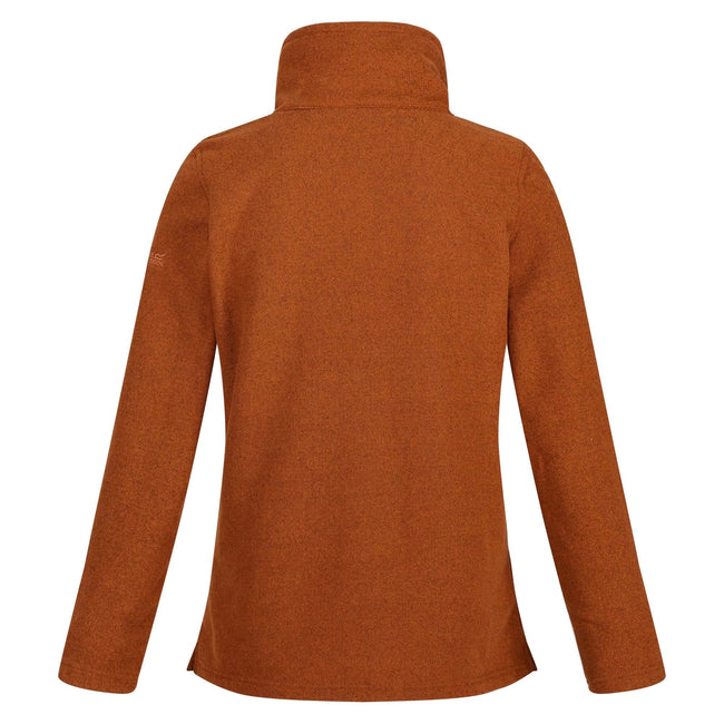 Copper Almond - Back - Regatta Womens-Ladies Kizmit Two Tone Half Zip Fleece Top