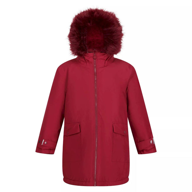 Dark Pimento - Front - Regatta Childrens-Kids Adelyn Waterproof Parka