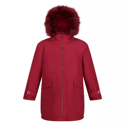 Dark Pimento - Front - Regatta Childrens-Kids Adelyn Waterproof Parka