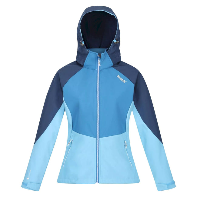 Dark Denim-Ethereal Blue - Front - Regatta Womens-Ladies Desoto VIII Lightweight Jacket