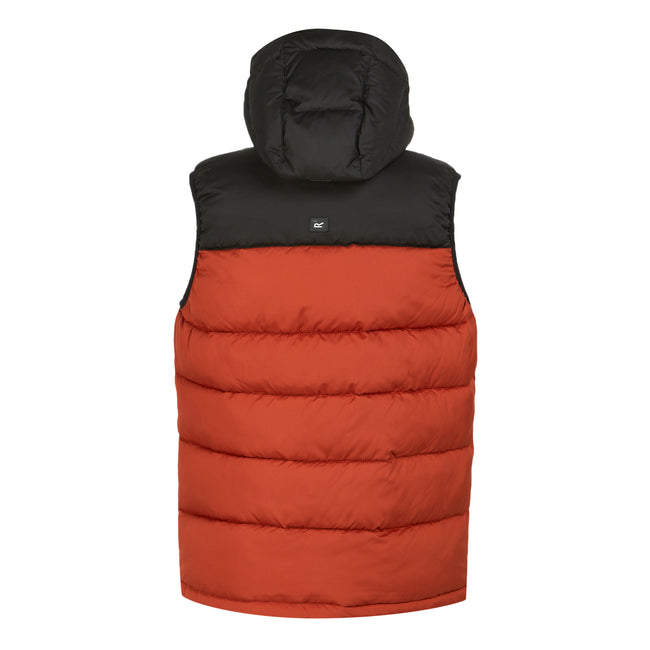 Red Ochre-Black - Back - Regatta Mens Nevado Heavyweight Sleeveless Body Warmer