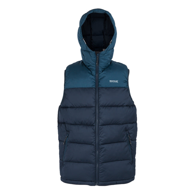 Moonlight Denim-Navy - Front - Regatta Mens Nevado Heavyweight Sleeveless Body Warmer