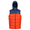 Admiral Blue-Rusty Orange - Front - Regatta Mens Nevado Heavyweight Sleeveless Body Warmer