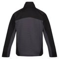 Dark Grey-Black - Back - Regatta Mens Highton III Full Zip Fleece Jacket