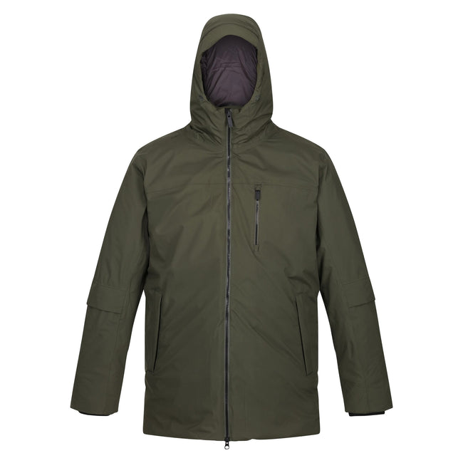 Dark Khaki - Front - Regatta Mens Yewbank II Parka