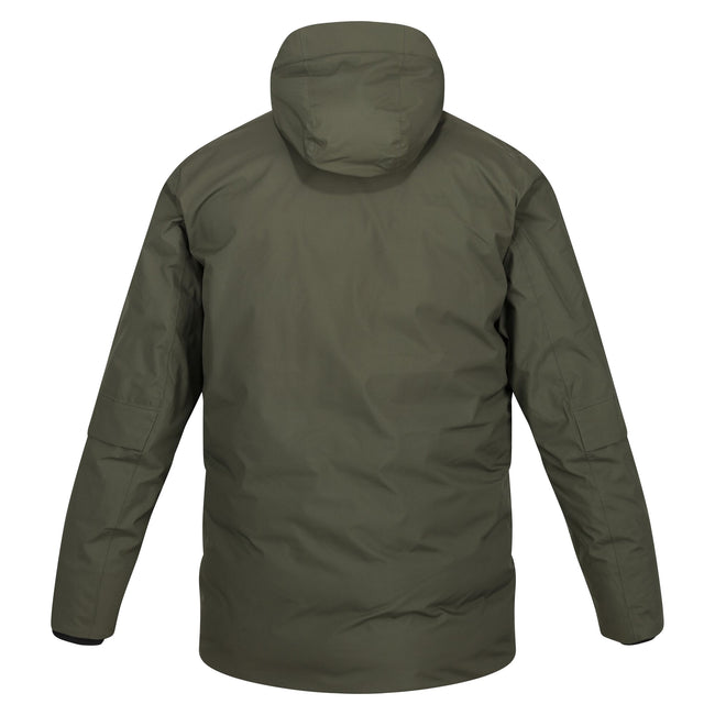 Dark Khaki - Back - Regatta Mens Yewbank II Parka