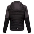 Black-Dark Grey - Back - Regatta Childrens-Kids Kielder Hybrid VI Jacket