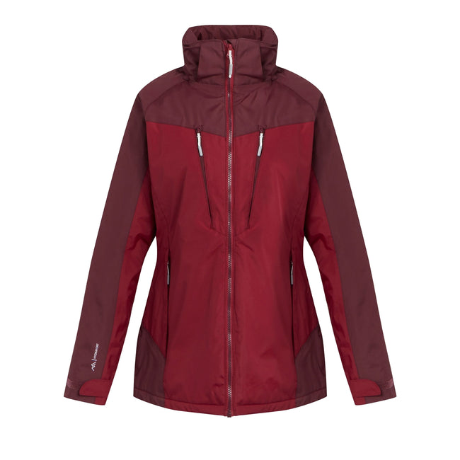 Rumba Red-Burgundy - Front - Regatta Womens-Ladies Calderdale Winter Waterproof Jacket