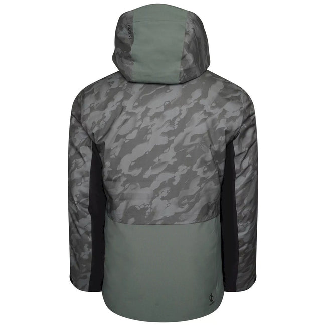 Duck Green - Back - Dare 2B Mens Venture Camo Ski Jacket