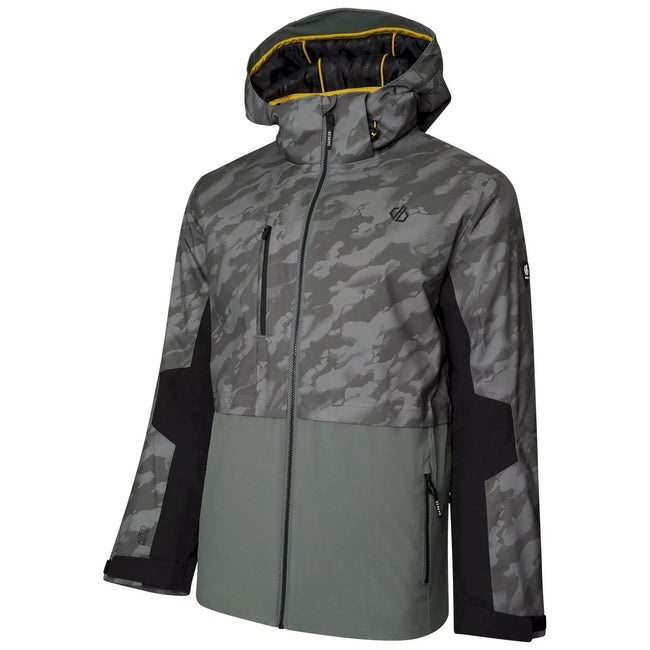 Duck Green - Side - Dare 2B Mens Venture Camo Ski Jacket