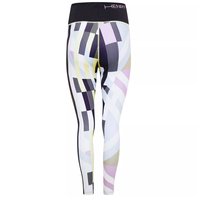White - Back - Dare 2B Womens-Ladies Henry Holland On The Move Hero Stripes Leggings