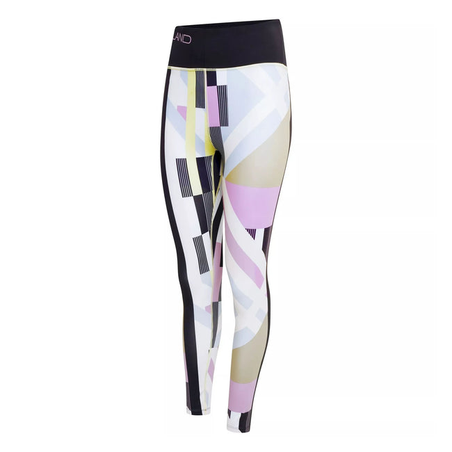 White - Side - Dare 2B Womens-Ladies Henry Holland On The Move Hero Stripes Leggings