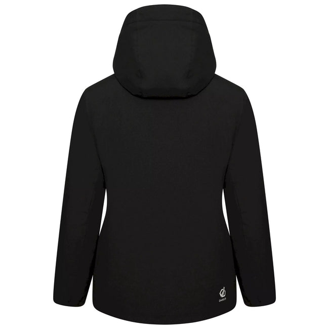Black-White - Back - Dare 2B Girls Belief II Ski Jacket